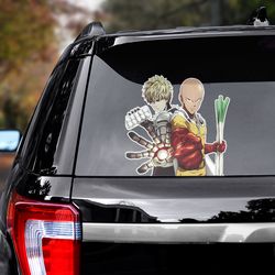 one punch man, one punch man sticker, anime decal, anime sticker, manga decal, one punch man decal, manga car decal