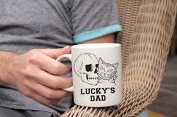 Personalized cat mug, Customizable mug, Cat dad mug,