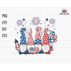 4th Of July Gnomes Svg, USA Flag Svg, Fireworks Svg, Gnomes Svg, 4th of July Svg, independence day Svg, Kid 4th Of July