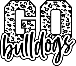 Leopard Go Bulldogs Svg|Go Bulldogs Leopard Mascot SVG Digital Cut File|Leopard Bulldog Svg|Spirit Svg|