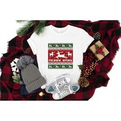 Merry Christmas shirt, Ugly Sweater, Ugly Sweatshirt, funny xmas shirts, deer and tree, family christmas, cute christmas
