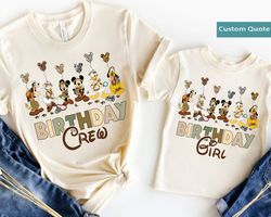Mickey Friends Animal Kingdom Balloon Birthday Squad Shirt, Birthday Girl Birthd