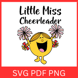 Little Miss Cheerleader Svg Png| Little Miss SVG | Game day SVG |Cheerleader Svg |  Svgfiles for sublimation