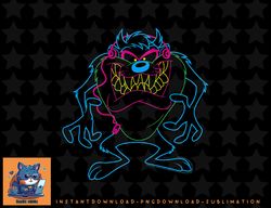 Looney Tunes Taz Neon Outline png, sublimation, digital download