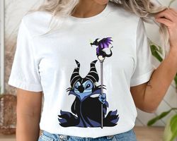 Stitch Cosplay Maleficent Murphy Dragon Shirt, Evil Fairy Stitch Sleeping Beauty