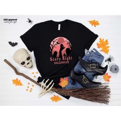 Halloween Shirt, Scary Shirt, Spooky Shirt, Scary Night T-shirt, Halloween Night Shirt, Halloween Gift, Bella Canvas