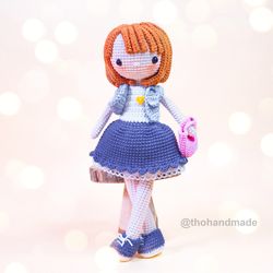 crochet doll for sale, amigurumi doll, amigurumi toy, princess doll, stuffed doll, handmade doll. cuddle doll, plushie