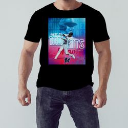 Luis Arraez Miami Marlins First 100 Hits Shirt, Unisex Clothing, Shirt For Men Women, Graphic Design, Unisex Shirt