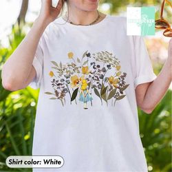 Do You Suppose Shes a Wildflower, Alice In Wonderland Shirt, Disney Floral Shirt, Vintage Cottagecore Shirt, Wild Flower