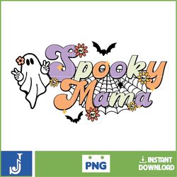 Retro Halloween, Retro Halloween png, Groovy Halloween Sublimation Designs, Hippie Halloween png, Spooky Babe png, Ghoul