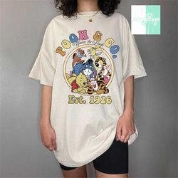 Comfort Colors Retro Pooh & Co EST 1926 Shirt, Vintage Winnie The Pooh Shirt, Cute Pooh Bear And Friends Shirt, Disney P