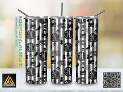 Movie Characters Tumbler,Movie Characters Straighttapered Wrap Skinny Tumbler, Movie Guitar Sublimation Skinny Tumbler
