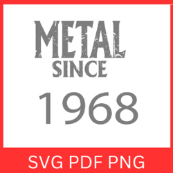 Metal Since 1969 Svg