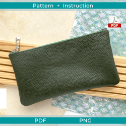 cosmetic bag pdf pattern, makeup bag pdf pattern, zipper bag pattern, pencil case pattern, zipper pouch pdf pattern