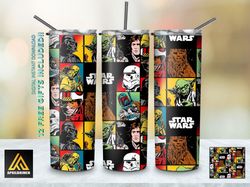 Movie Characters Tumbler, Movie Characters Straighttapered Wrap Skinny Tumbler, Movie monster Sublimation Skinny Tumbler
