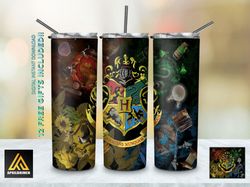 Witch Movie Tumbler,Wizard Houses Straighttapered Wrap Skinny Tumbler,Wizard Movies Halloween Sublimation Skinny Tumbler