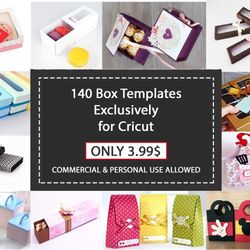 140 Box template SVG - Exclusively for Cricut Files