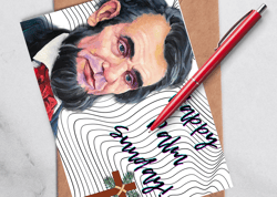 Happy Palm Sunday! A digital greeting card with the leader Abraham Lincoln.