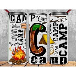 Western Camp Tumbler Png Sublimation Design, 20oz Skinny Tumbler Png, Camping Png, Western Born To Camp Png, Camp Png, D