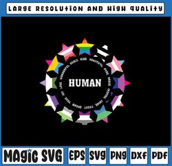 Human Pride Design Svg Human LGBTQ Flag Svg, LGBTQ Pride Svg Png, Digital Download
