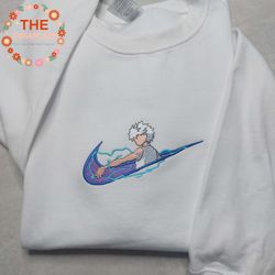 NIKE X Killua Embroidered Sweatshirt, Hunter x Hunter Anime Embroidered Sweatshirt, Anime Embroidered Crewneck, Best Ani