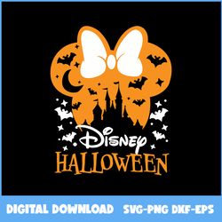 Disney Halloween Minnie Ear Svg, Minnie Mouse Svg, Disney Halloween Svg, Halloween Svg, Ai Digital File