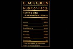 Black Queen Nutritional Facts svg,Black Queen svg, Black girl nutrition facts SVG, melanin svg, Black woman svg, Black G