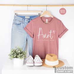 Aunt Shirt, Aunt Shirts for Women, Auntie Tshirt, Blessed Auntie Tshirt, Like A Mom Only Cooler Shirt, Auntie Birthday S