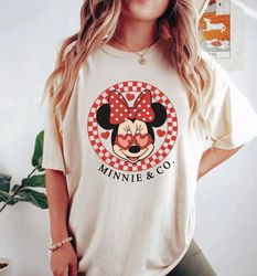 Checkered Mickey Minnie Comfort Shirt, Vintage Mickey Minnie & Co Shirt, Retro D
