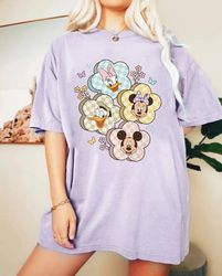 Disney Mickey And Friends Flowers Comfort Shirt, Disney Family Trip Shirt, Disne