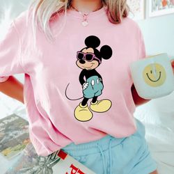 Disney Mickey Comfort Shirt, Cool Mickey Mouse Shirt, Mickey With Sunglasses Shi