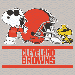Cleveland Browns Snoopy Woodstock Svg, Sport Svg, Cleveland Browns Svg, Cleveland Bro