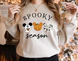 Spooky Season Mickey Head Sweatshirt, Mickey Halloween Sweatshirt, Mickey Pumpki