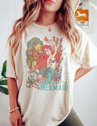 Vintage Little Mermaid Ariel Comfort Color Shirt, Re