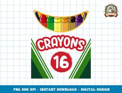 crayon box fun teacher student crayon squad halloween 2023 png, sublimation copy