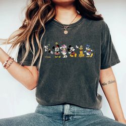Vintage Mickey and Friends Comfort Shirt, Disney Characters Shirt, Disneyland Sh