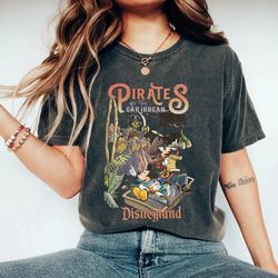 Vintage Pirates of the Caribbean Disneyland Shirts, Mickey Pirates Shirt, Disney