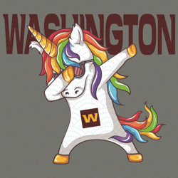 Dabbing Unicorn Washington Football Team Svg, Sport Svg, Washington Football Svg, Was