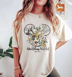 Vintage Walt Disney World Comfort Shirt, Mickey and Friends Shirt, Disneyland Sh