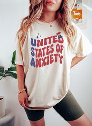 United States of Anxiety, Sarcastic USA Shirt, Fu