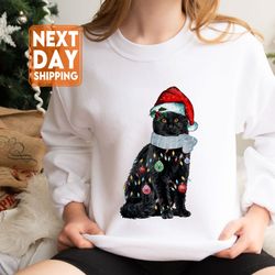 Cat Christmas Sweater, Meowy Christmas Sweatshirt, Happy Cat Year Shirt,Funny Christm