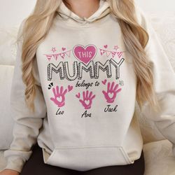 Custom Mama Shirt, Personalized Mom Sweatshirt, Mom Shirt With Names, Mothers Day Sh