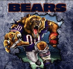 Bears Football Png, NFL Teams, NFL Png, American Football Png, Bears Png, Clipart Bundle, Cutting File