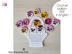 Flower crochet pattern , decor crochet pattern , crochet pattern , crochet flower pattern .