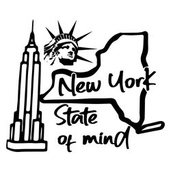 New York State Of Mind Svg, Trending Svg, New York Svg, State Of Mind Svg, New York City Svg, Statue Of Liberty, NY City