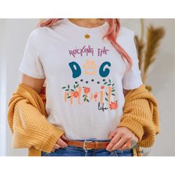Rocking The Dog Mom Life Shirt | Rocking Dog Mom Sweatshirt | Custom Dog Mom Shirt | Animal Lover Shirt | Fur Mama Shirt
