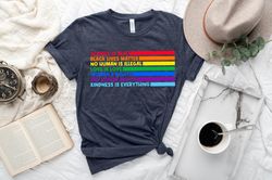 LGBTQ Shirt, LGBT Ally T-Shirt, Love Wins Shirt, Black Lives Matter, Proud LGBTQ Shirt, Rainbow, Pride Tee, Gay Rights S