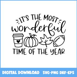 It's the Most Wonderful Time of the Year Halloween Svg, Pumpkin Svg, Halloween Svg, Ai Digital File
