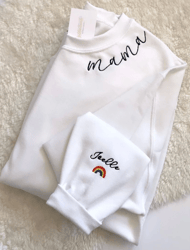 mama sweatshirt / embroidered mama sweatshirt / rainbow baby sweatshirt / mama crewneck / custom mama sweatshirt