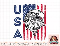 USA Red White Blue American Bald Eagle Patriotic 4th of July png, instant download, digital print